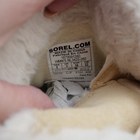 NEW SOREL Tivoli IV WOMEN'S 5 Insulated Winter Boots Ceramic Buff Cream Tan - Picture 6 of 7